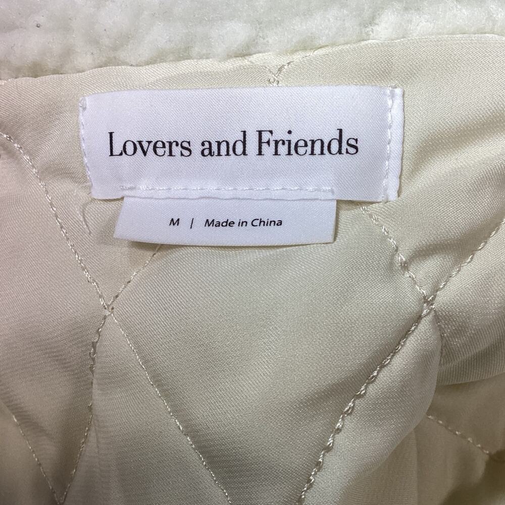 Lovers And Friends Faux Fur Ivory Simone Jacket Size M - Picture 4 of 4